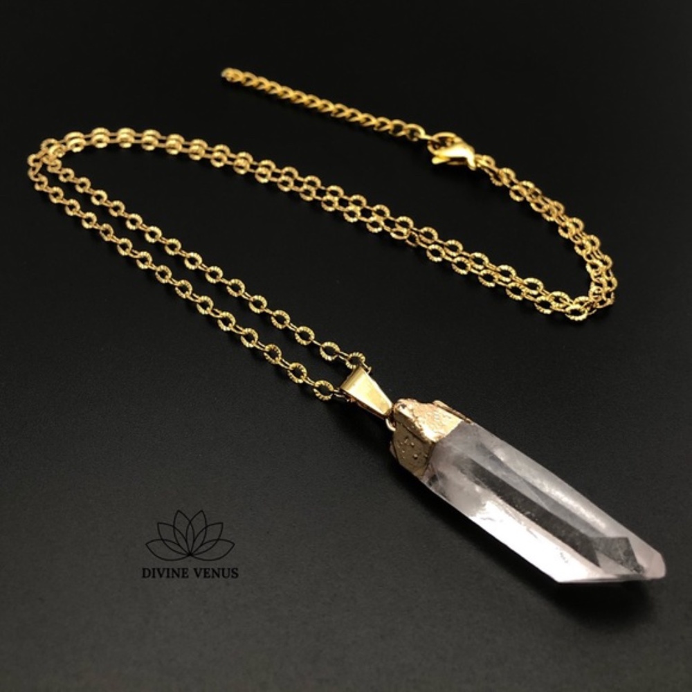 Natural Clear Quartz Necklace